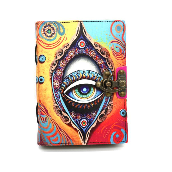All Seeing Eye Leather Blank Spell Book - East Meets West USA