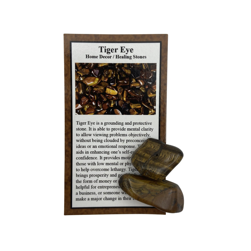 Tiger Eye Information Card - East Meets West USA